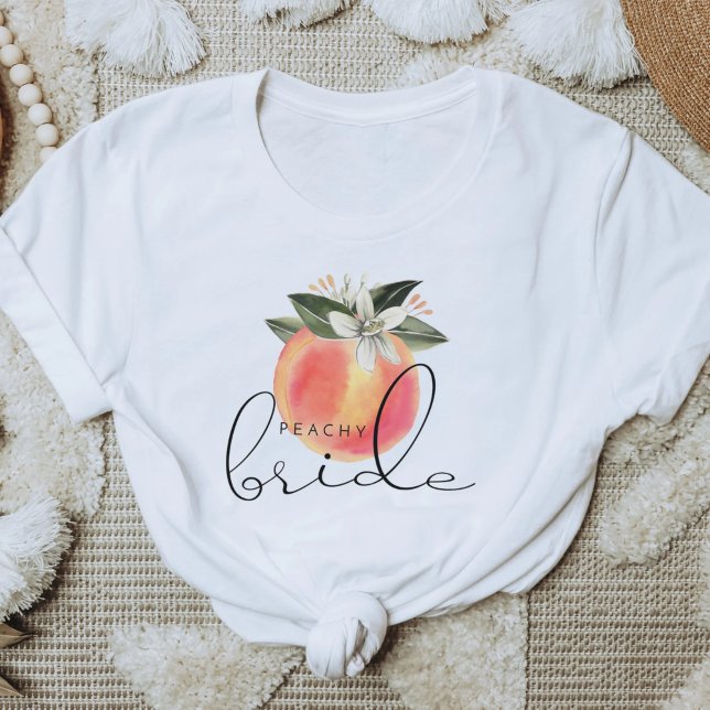 SAVANNAH Peachy Bride Georgia Peaches Bachelorette T-Shirt (Von Creator hochgeladen)