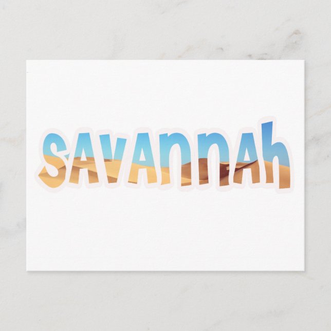 SAVANNAH POSTKARTE (Vorderseite)