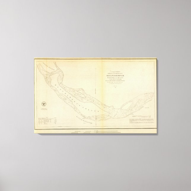 Savannah River Leinwanddruck (Vorderseite)