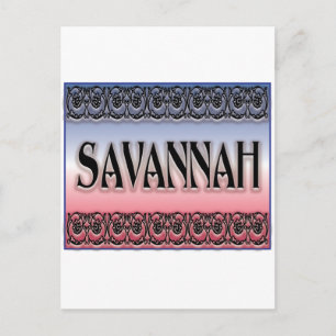 Savannah Scrollwork Postkarte