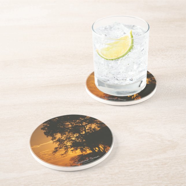Savannah Sunset Getränkeuntersetzer (Seite)