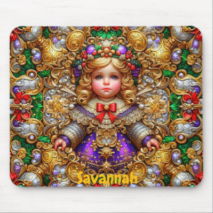 SAVANNAH ~ Vintage Weihnachtsdoll ~ Mousepad