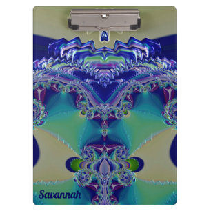 SAVANNAH ~ WOW! Aqua Gelb Blau und Grün Klemmbrett