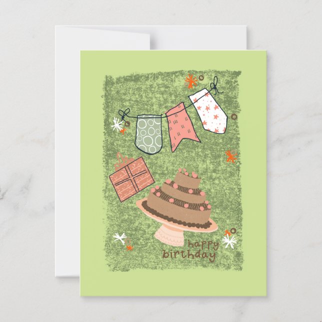 Savanna's Geburtstag Magneteinladung (Vorderseite)