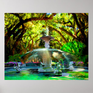 Savanne, Forsyth Park Poster