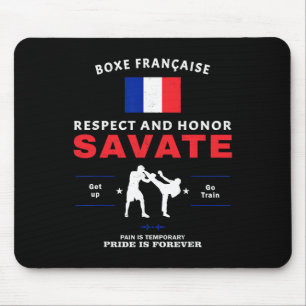 Savate Französisches Kickboxen Savate-Kämpfer Mousepad