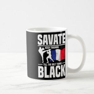 Savate-Training Schwarzgrad Martial Arts Französis Kaffeetasse