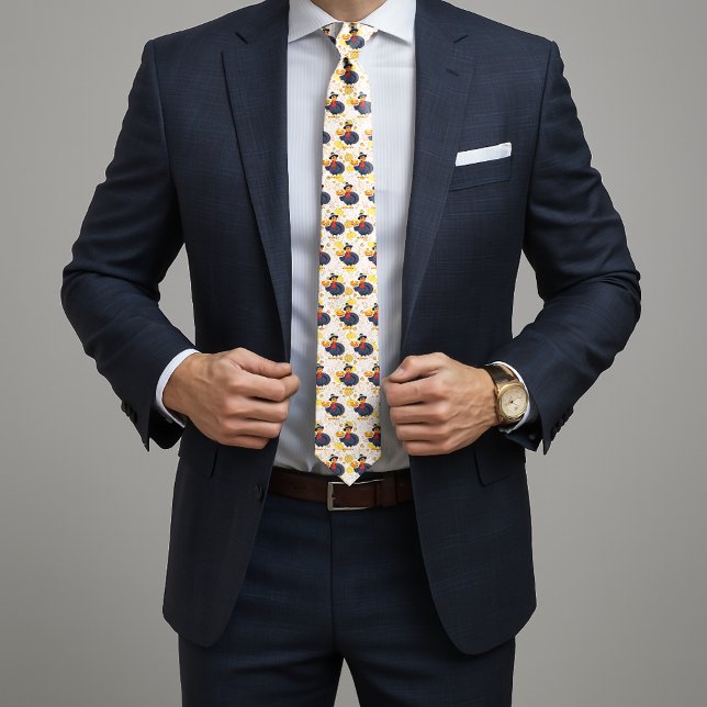 Save A Turkey Eat Pie Funny Happy Thanksgiving Krawatte (Von Creator hochgeladen)