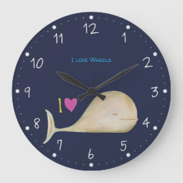 Save a Whale, Save a Planet Große Wanduhr