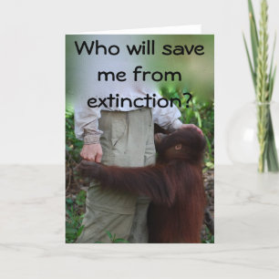 Save Animals from Extinction card Karte