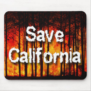 Save California from Wildfires Mousepad