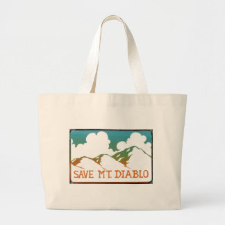 Save Mount Diablo Vintage-Logo-Tasche Jumbo Stoffbeutel