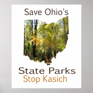 Save Ohio's State Parks Poster