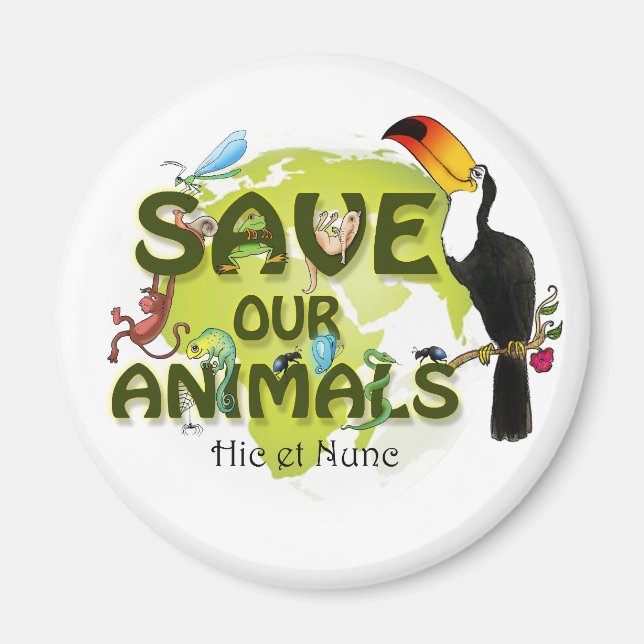 Save our Animals Magnet (Vorne)