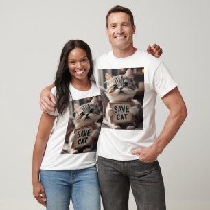 Save Our Cute Cats : A Graphic Design T-Shirt