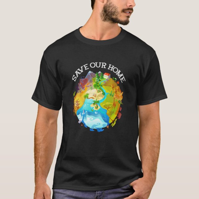Save Our Home Animals Wildlife Conservation Save T T-Shirt (Vorderseite)