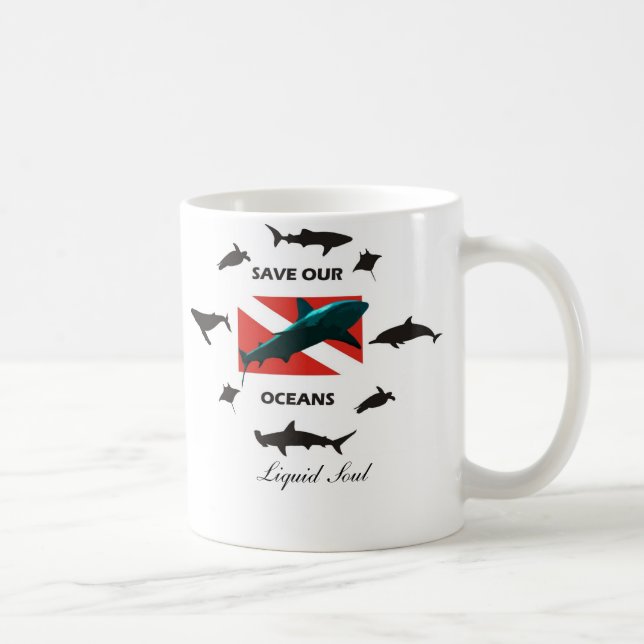 Save Our Oceans - Mug Kaffeetasse (Rechts)