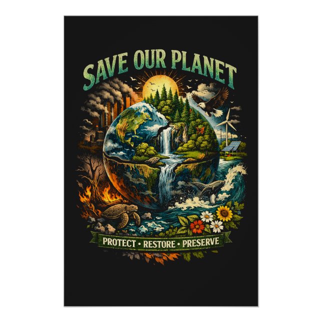 Save Our Planet Poster (Vorderseite)