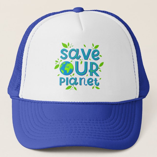 Save Our Planet Truckerkappe (Vorderseite)