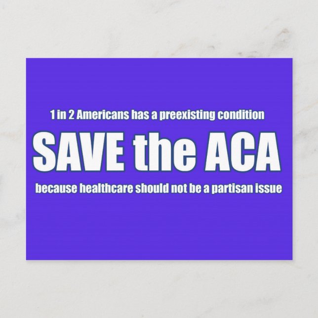 Save the ACA Postcard Postkarte (Vorderseite)