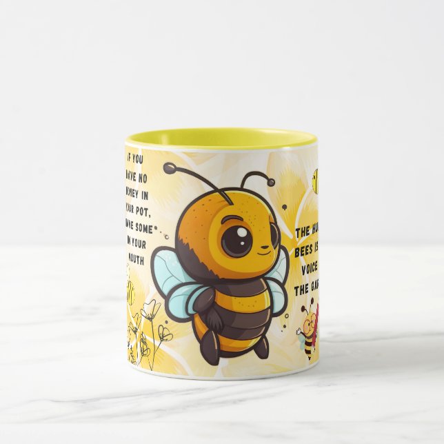 Save the Bees Inspirational Bee Honey Lover Gift  Tasse (Zentrum)