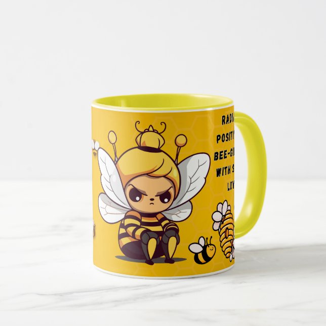 Save the Bees Inspirational Bee Honey Lover Gift  Tasse (VorderseiteRechts)