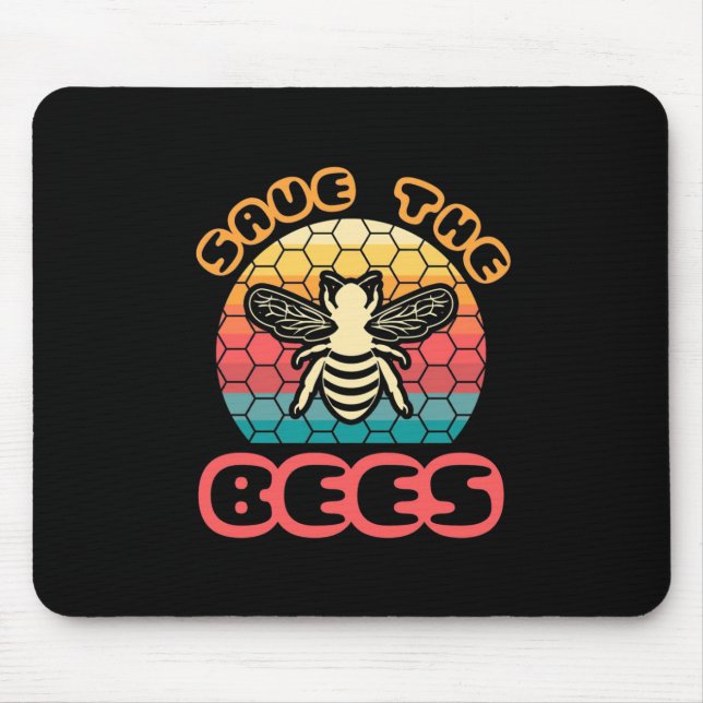 Save The Bees Mousepad (Vorne)