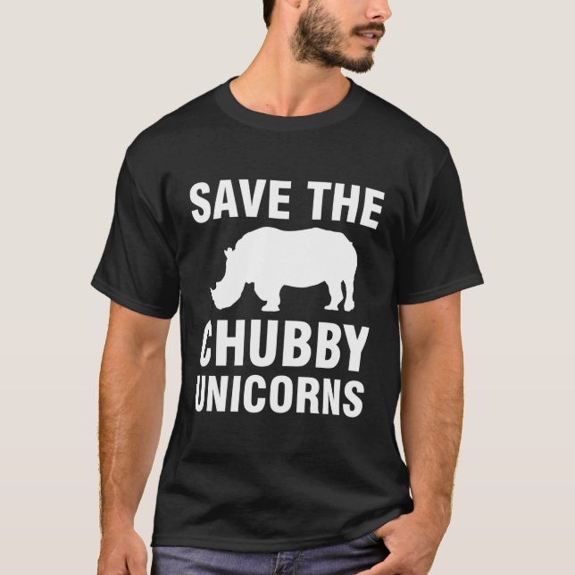 Save The Chubby Unicorns T-Shirt (Vorderseite)