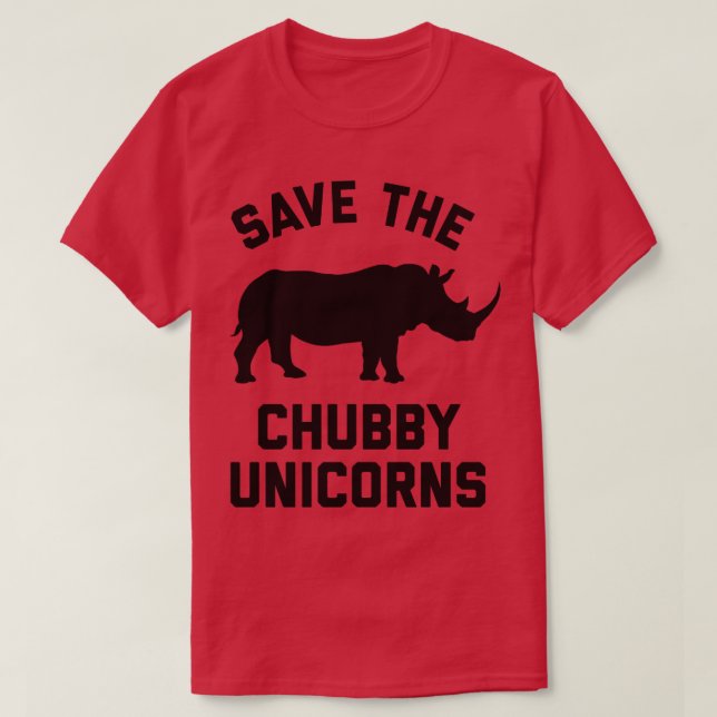 Save the Chubby Unicorns T-Shirt (Design vorne)