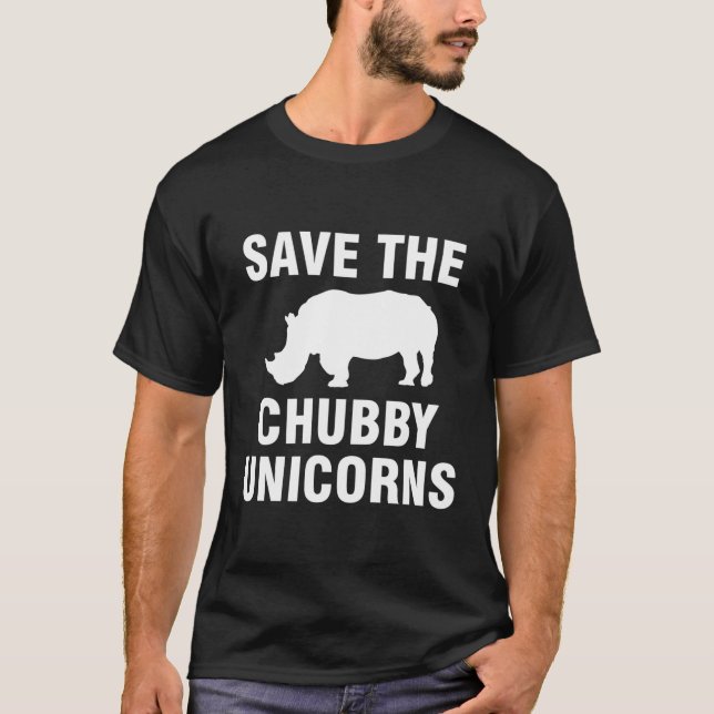 Save The Chubby Unicorns T-Shirt (Vorderseite)