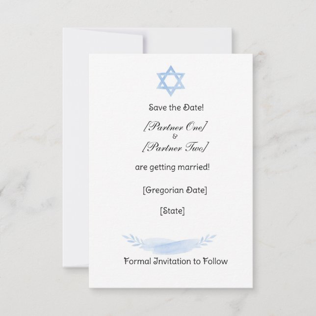 Save the Date (Vorderseite)