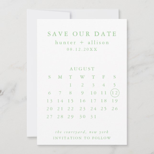 Save the Date (Vorderseite)
