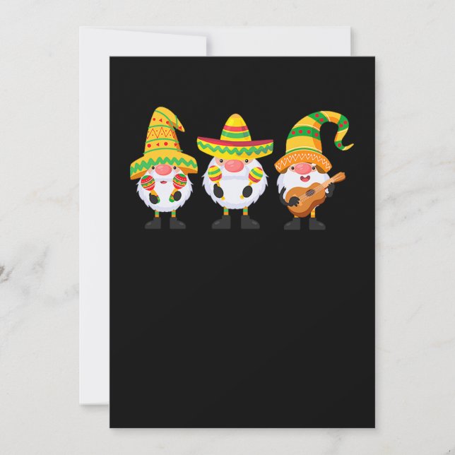 Save The Date 10.Cinco De Mayo Trois Gnomes Mexicains Gnome (Devant)