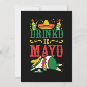 Save The Date 13.Cinco De Mayo Drinko De Mayo Tequila Drinking A