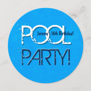 Save The Date 16ème Économies de réception au bord de la piscine