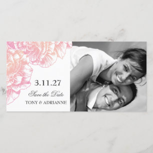 Save The Date 311-Le Plush Fleur - noir et blanc Enregistrer la