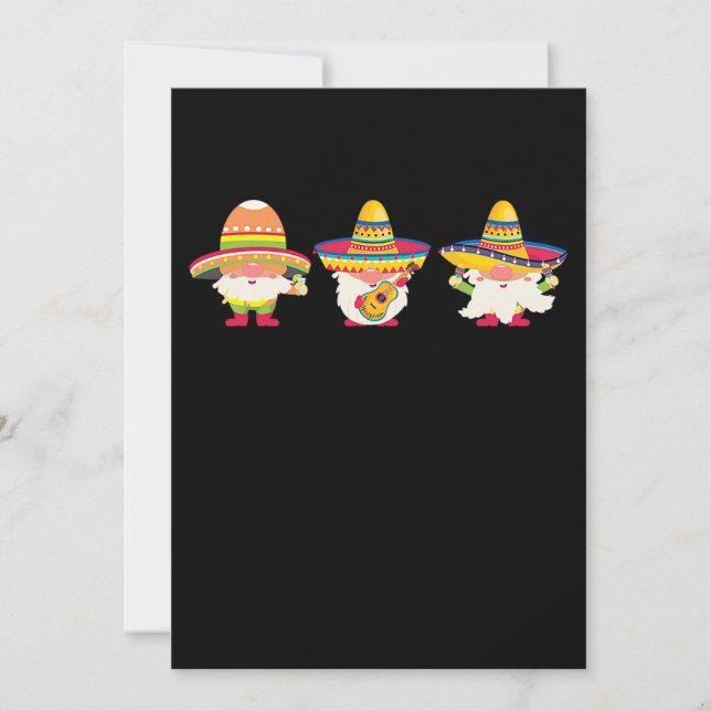 Save The Date 35.Cinco De Mayo Trois Gnomes Mexicains Graphic Gn (Devant)
