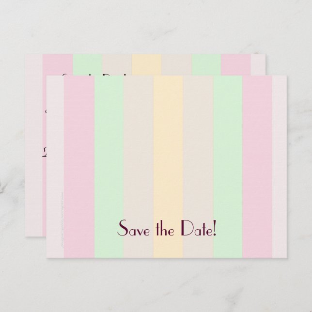 Save the Date 50. Geburtstagsfeier Postkarte (Vorne/Hinten)