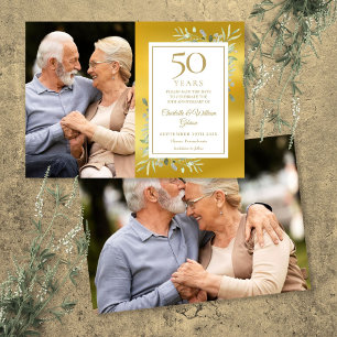 Save The Date 50e anniversaire de mariage de verdure 2 photos
