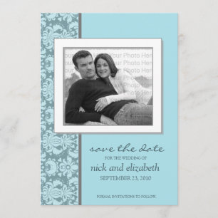Save The Date 5X7 Choisissez votre propre baroque couleur Enregi