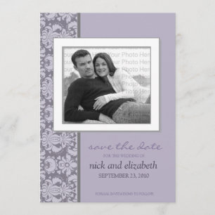 Save The Date 5X7 Choisissez votre propre couleur Baroque Enregi