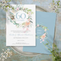 Save the Date 60 Jahre Rose Garland