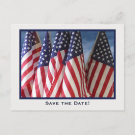 Save the Date 70. Geburtstagsparty, American Fahne Ankündigungspostkarte
