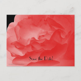 Save the Date 90. Geburtstagsparty Coral Pink Rose Ankündigungspostkarte