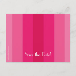 Save the Date 90. Geburtstagsparty, rosa Streifen Ankündigungspostkarte