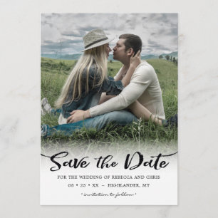 Save The Date À l'horizon, photo Enregistrer l'invitation de la 