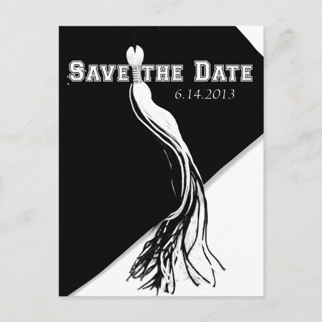 Save the Date Abschluss Postkarte (Vorderseite)
