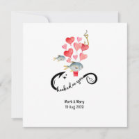 Accros de vous amateurs de pêche Mariage Aquarell