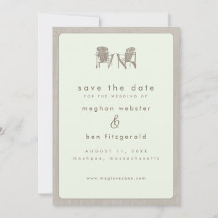 Save The Date Adirondack Chaises Mariage Enregistrer la date