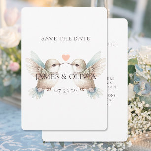 Save The Date Adorable Mariage Hummingbird Enregistrer la date